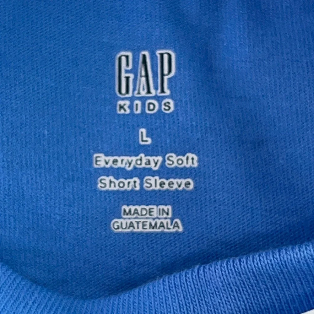 GAP Kids Large (10) Blue Everyday Soft Pocket Short Sleeve T-Shirt NWT